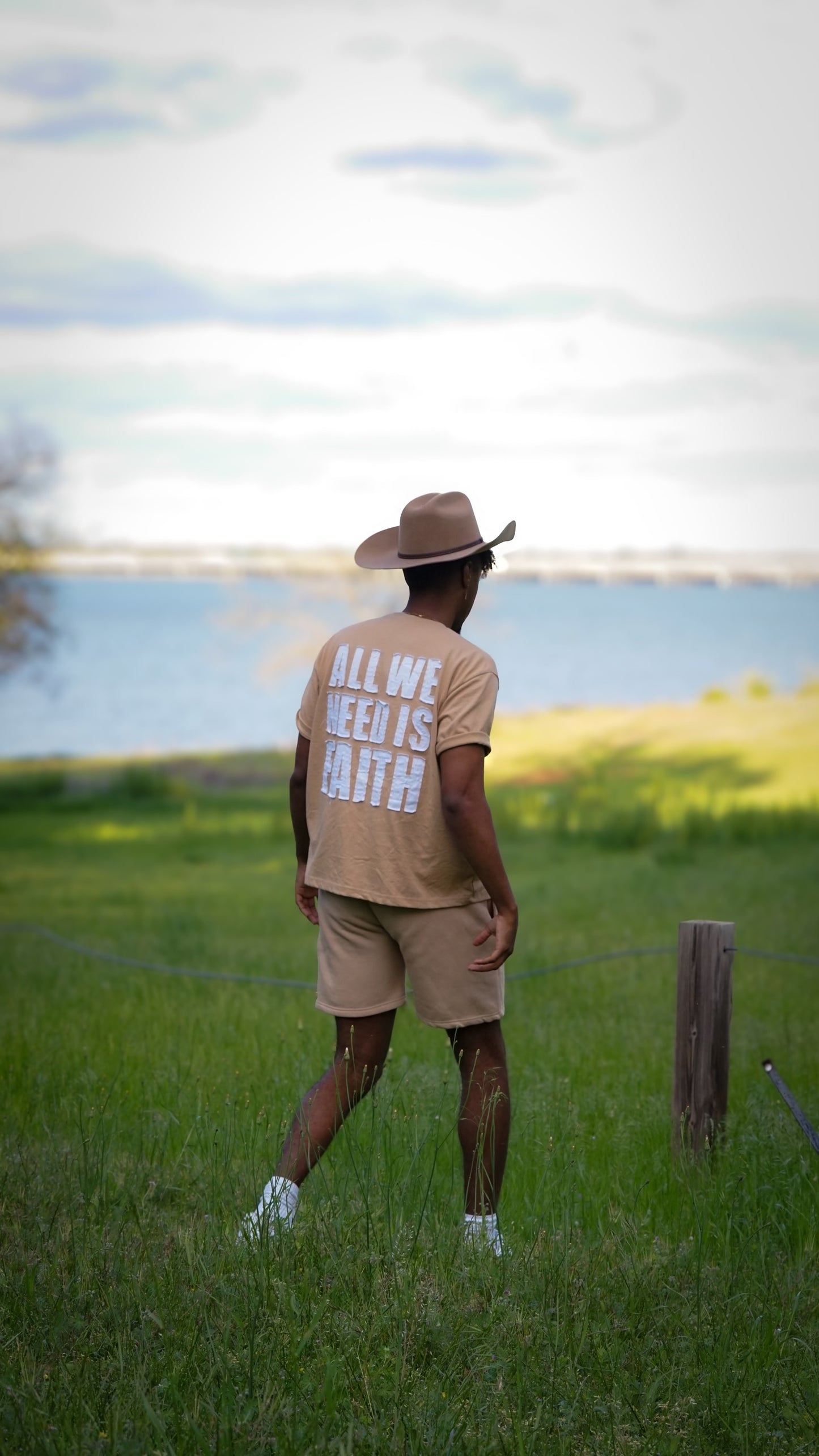 "All We Need Is Faith- Heavy Weight Tee"