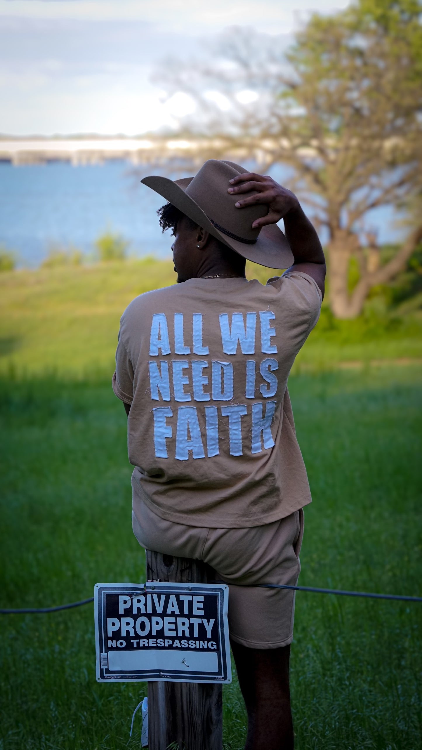 "All We Need Is Faith- Heavy Weight Tee"