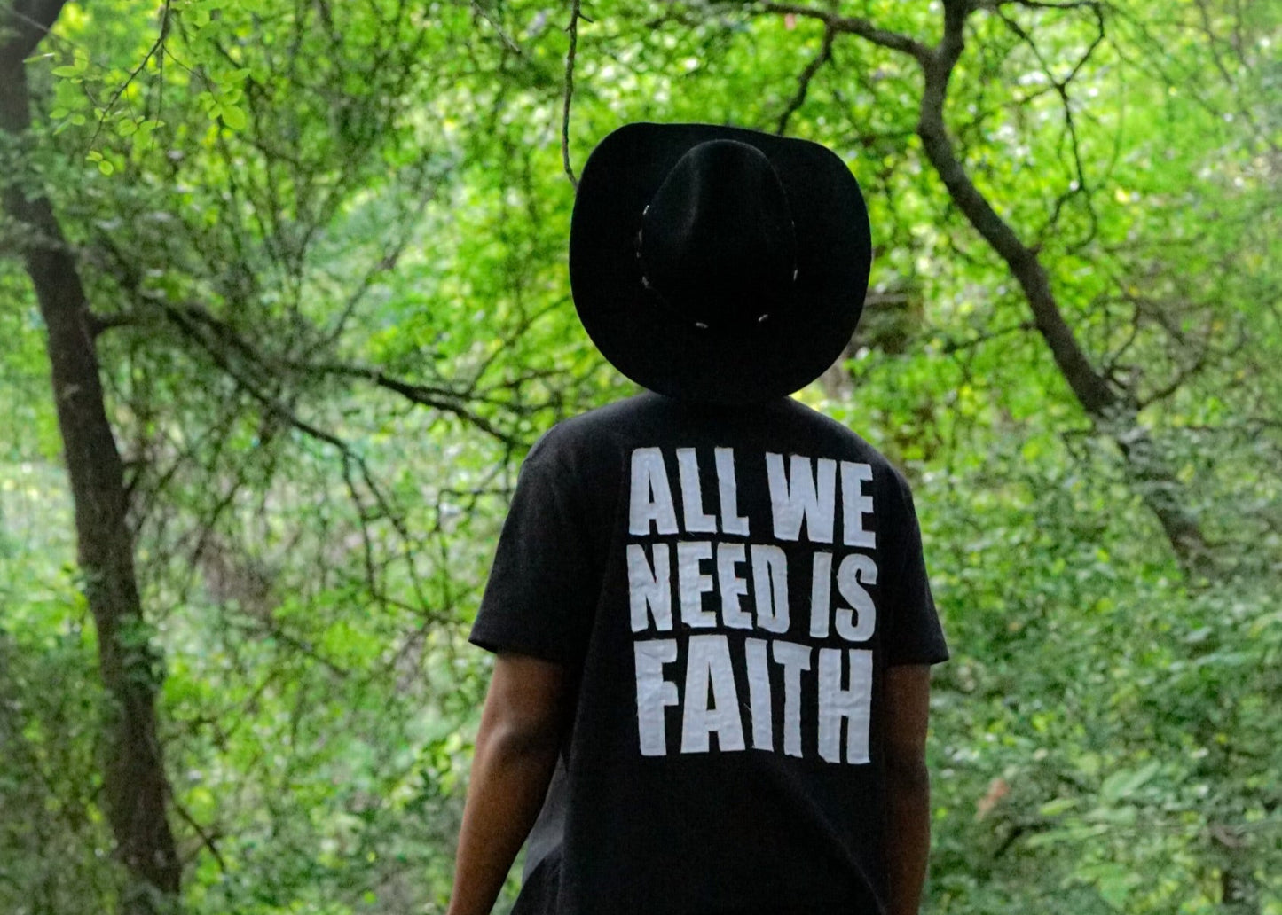 "All We Need Is Faith- Heavy Weight Tee"