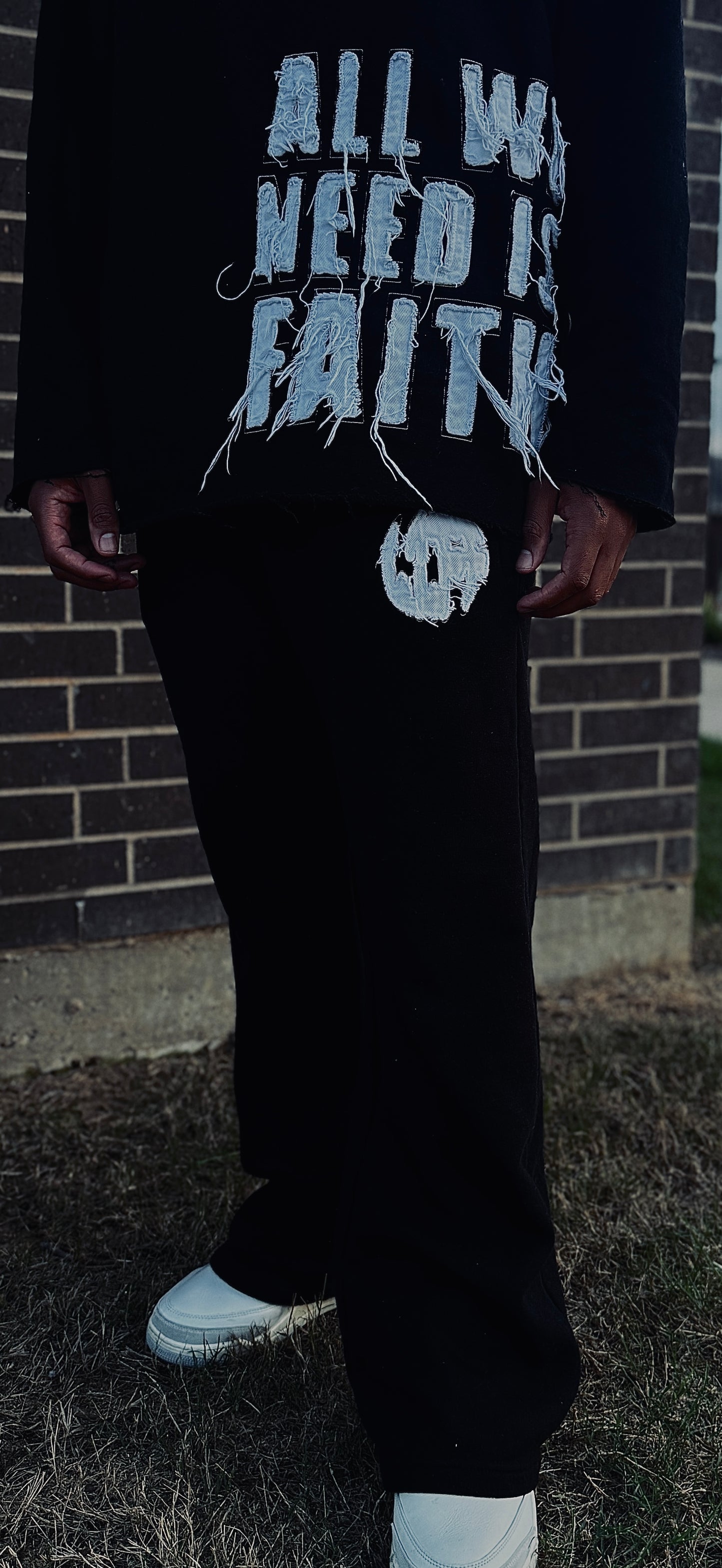 "All We Need Is Faith- Stacked Sweats"