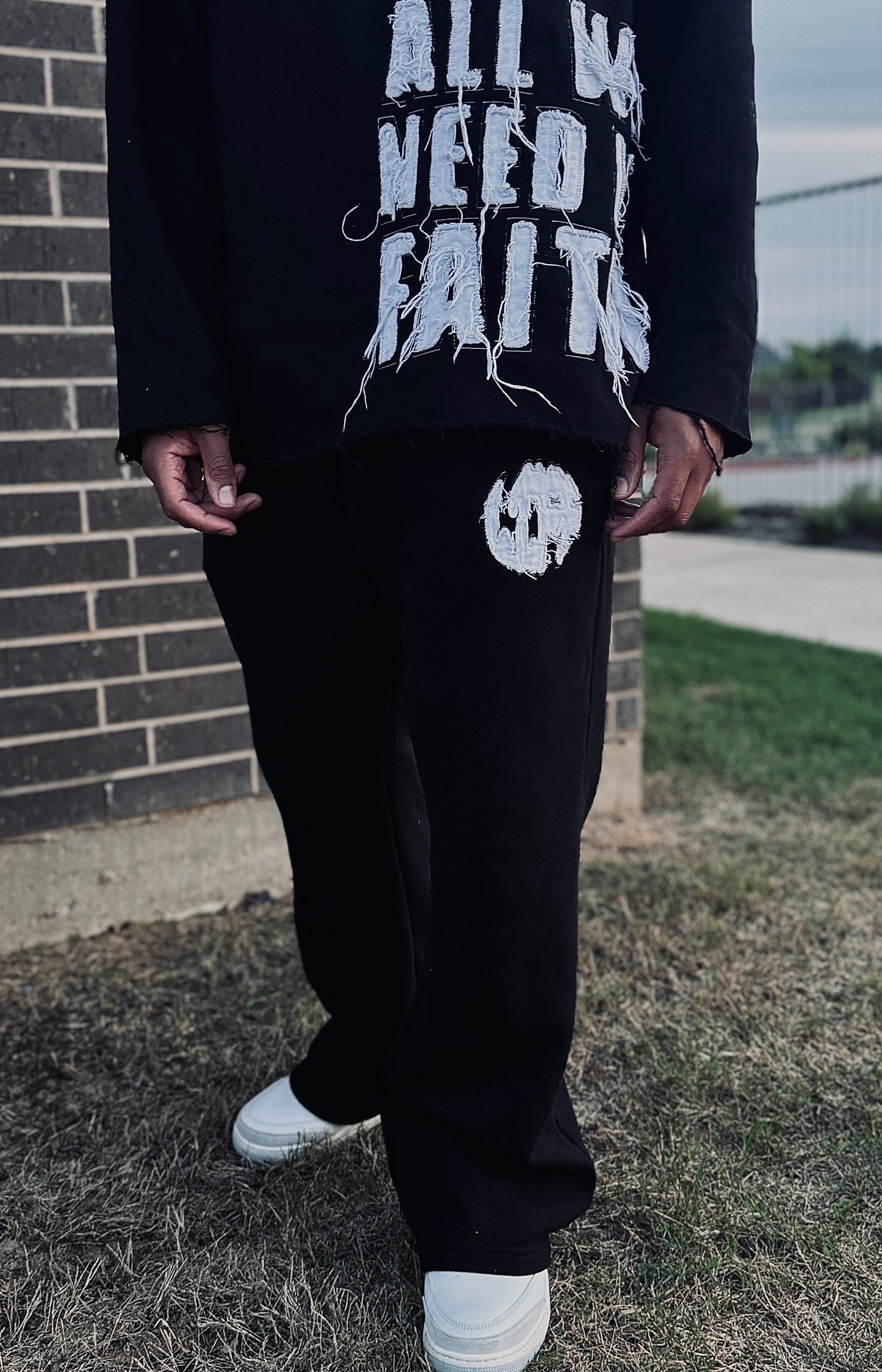 "All We Need Is Faith- Stacked Sweats"